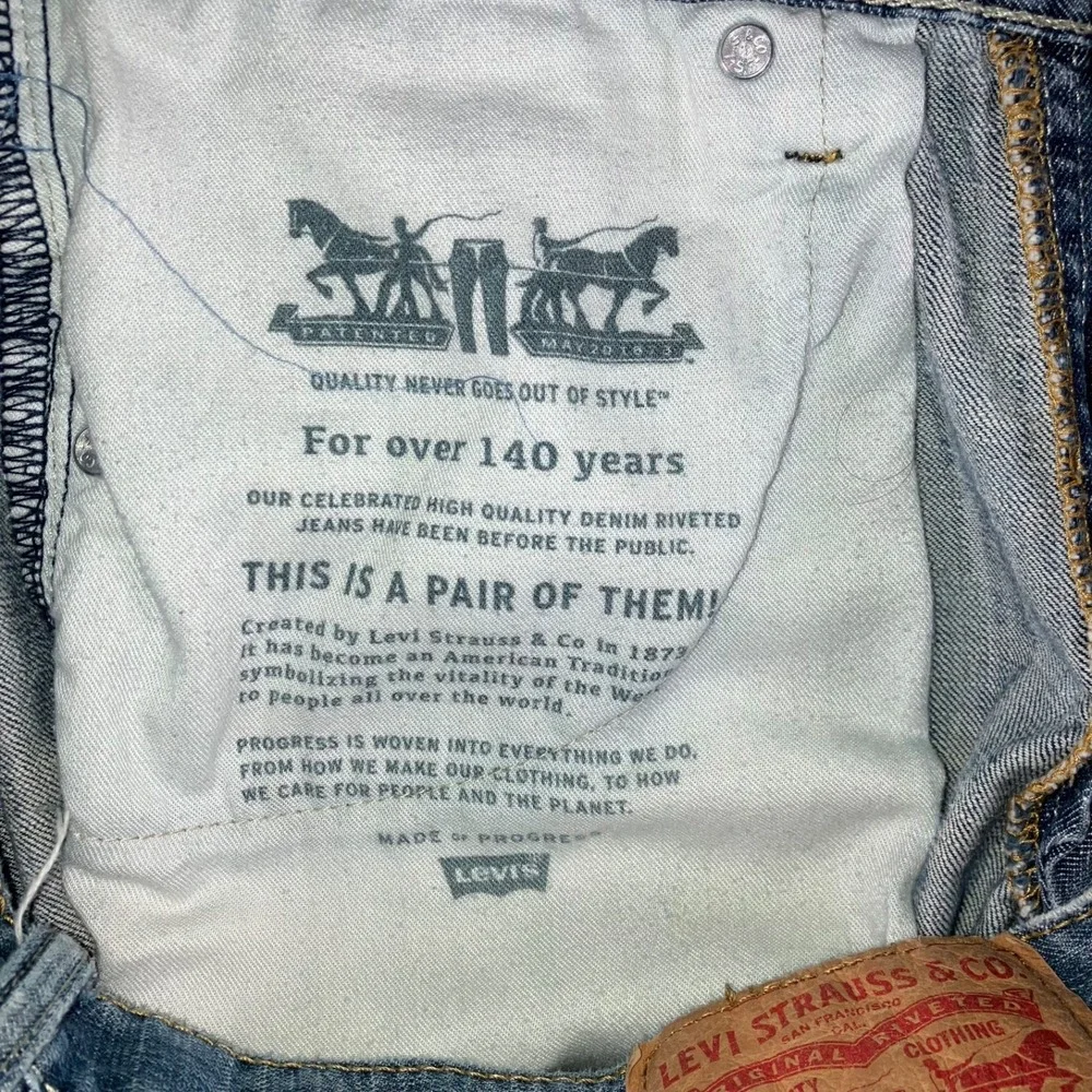 Levis 569 Jeans Men 32 Loose Straight Fit Medium Wash Casual‎ Western